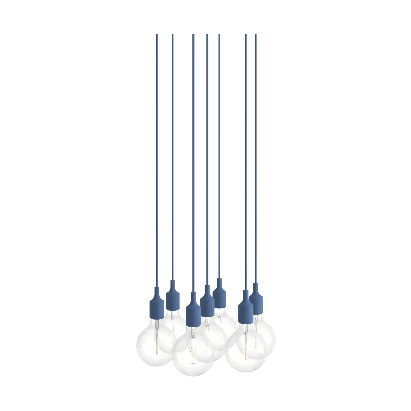E27 Pendant Cluster 7 hanglamp, Pale blue Muuto