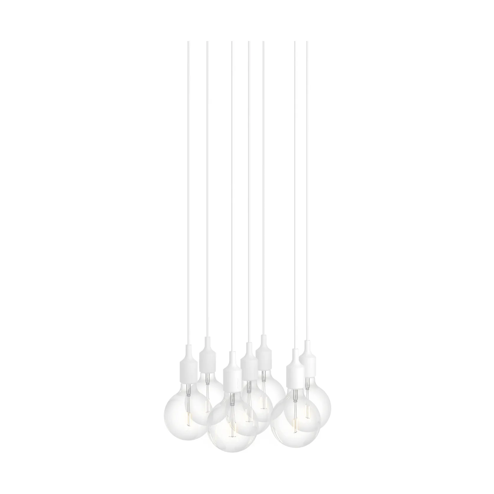 E27 Pendant Cluster 7 hanglamp, Wit Muuto