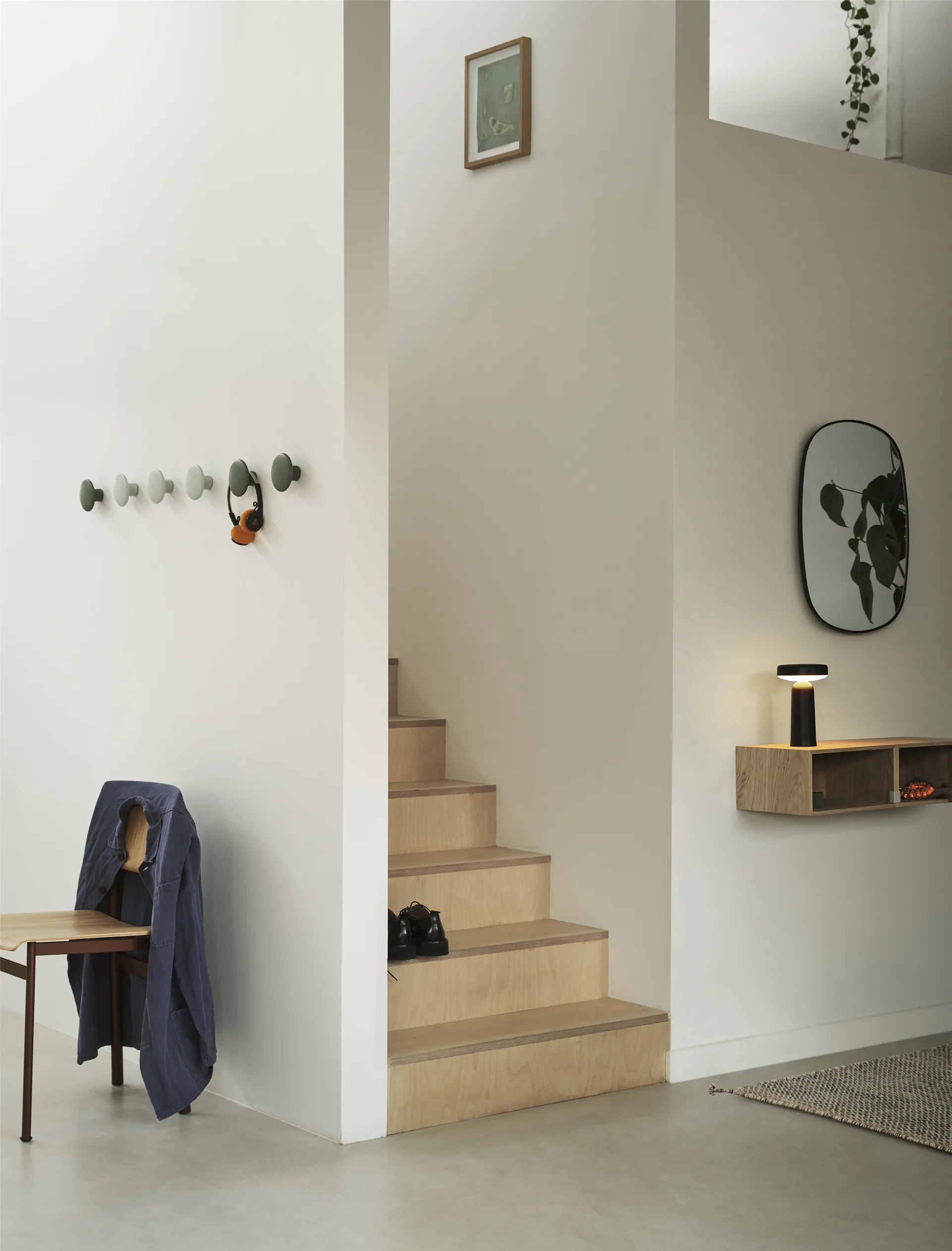 Ease draagbare tafellamp 21,5 cm, Black Muuto