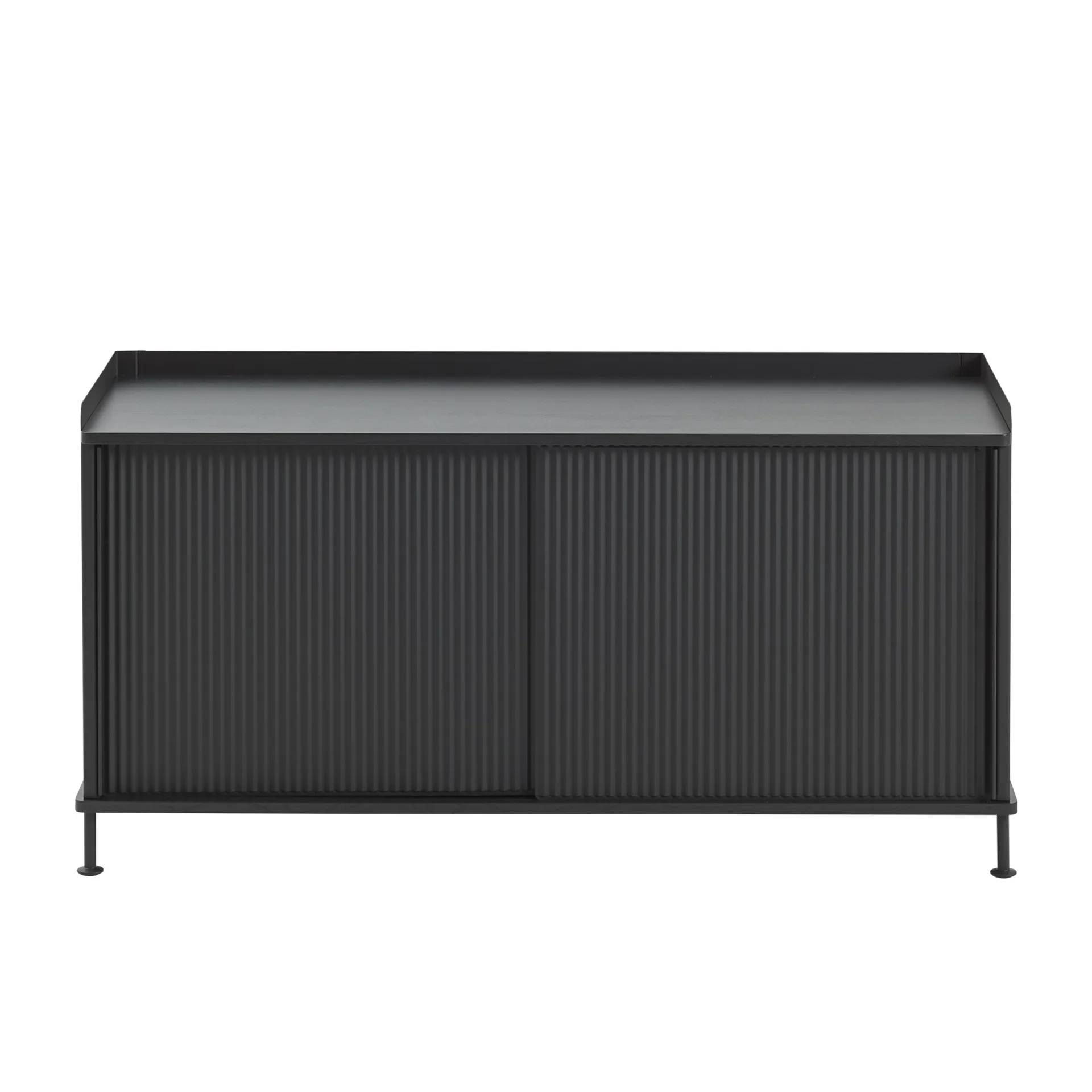 Enfold bijzettafel laag 125x45x63 cm, Black-Black Muuto