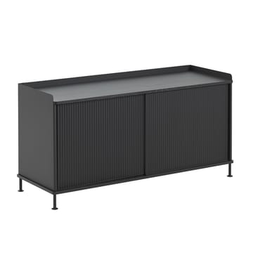 Enfold bijzettafel laag 125x45x63 cm - Black-Black - Muuto