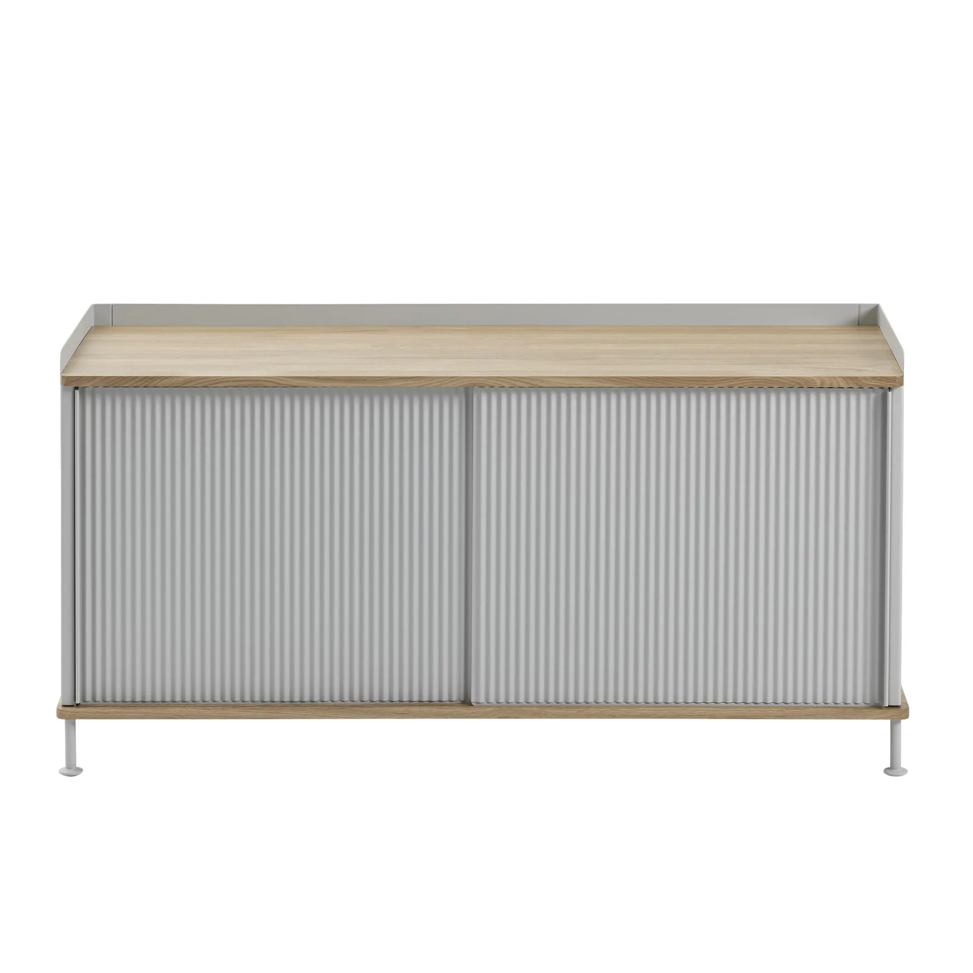 Enfold bijzettafel laag 125x45x63 cm, Oak-Grey Muuto