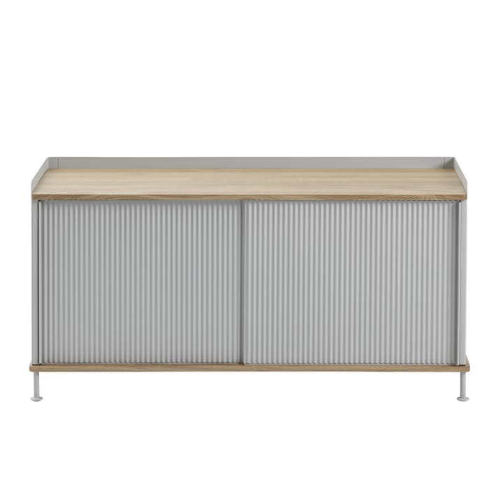 Enfold bijzettafel laag 125x45x63 cm - Oak-Grey - Muuto