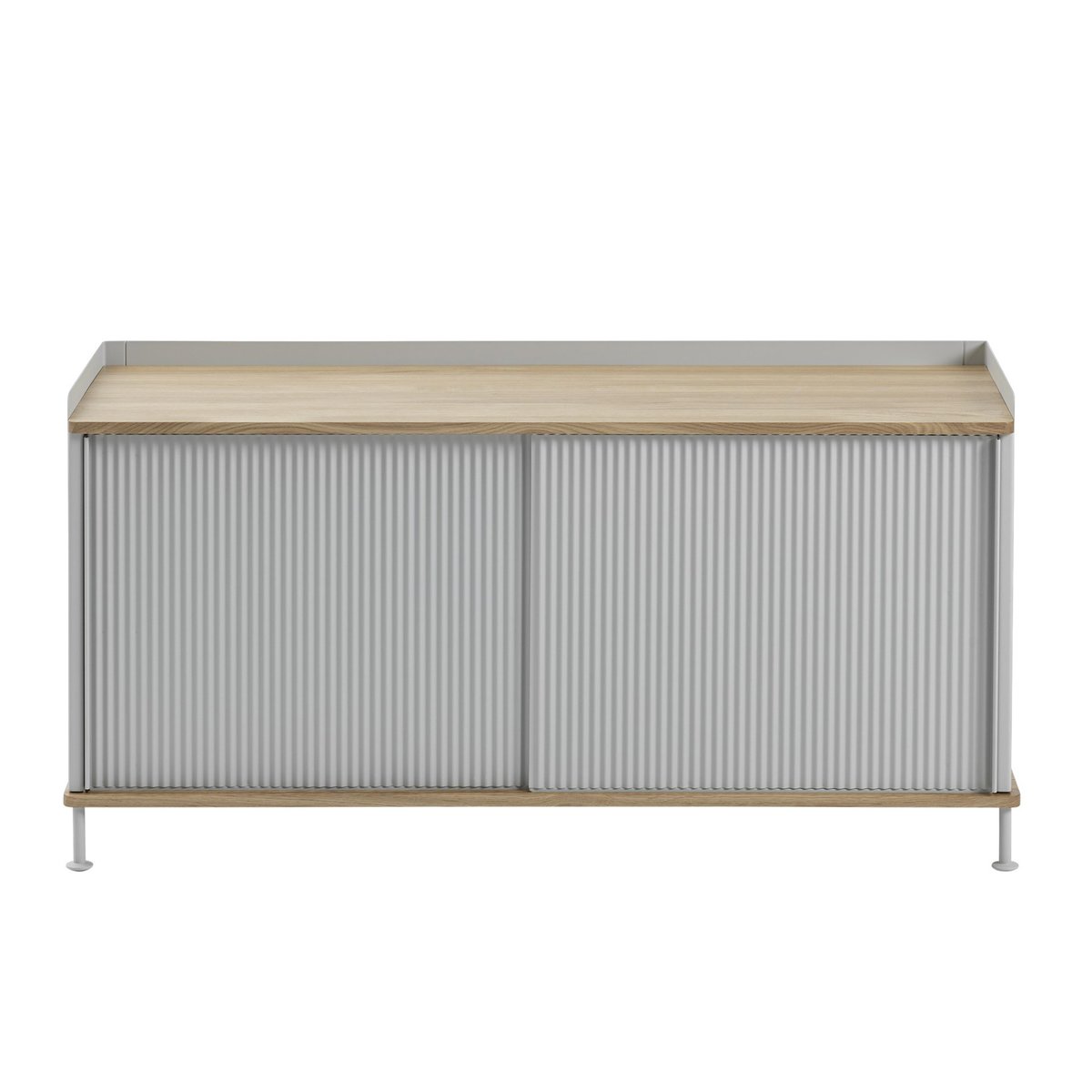 Muuto Enfold bijzettafel laag 125x45x63 cm Oak-Grey