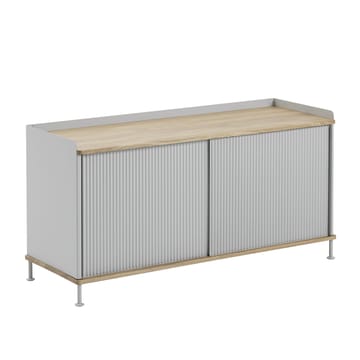 Enfold bijzettafel laag 125x45x63 cm - Oak-Grey - Muuto