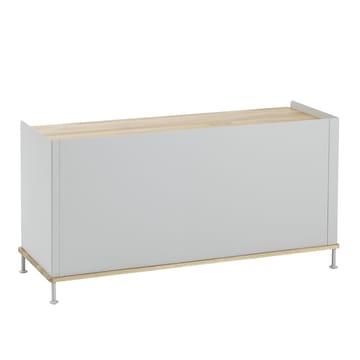 Enfold bijzettafel laag 125x45x63 cm - Oak-Grey - Muuto