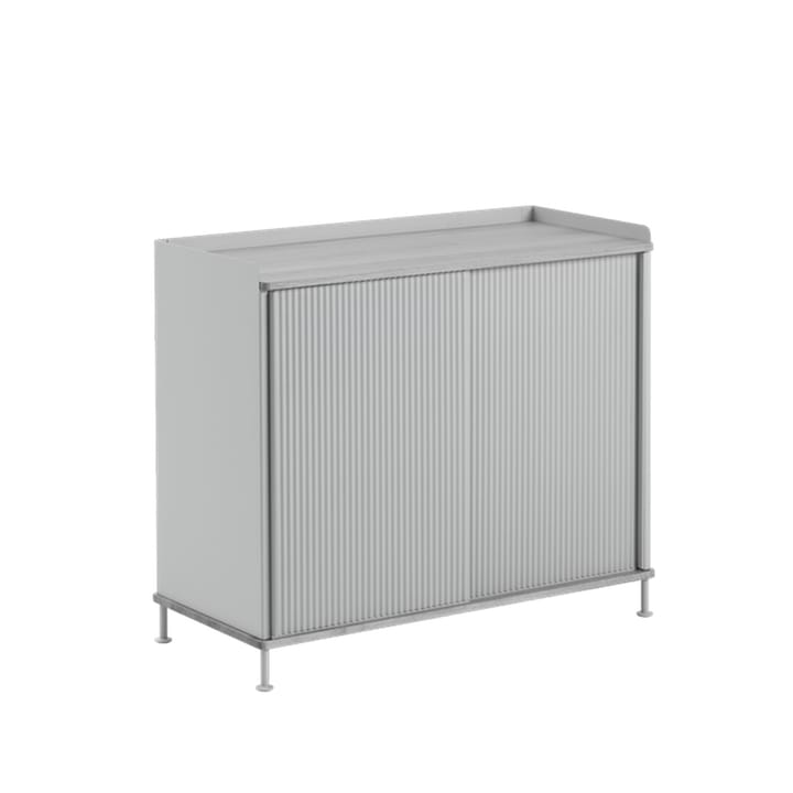 Enfold Tall Sideboard - Grey-Metal - Muuto