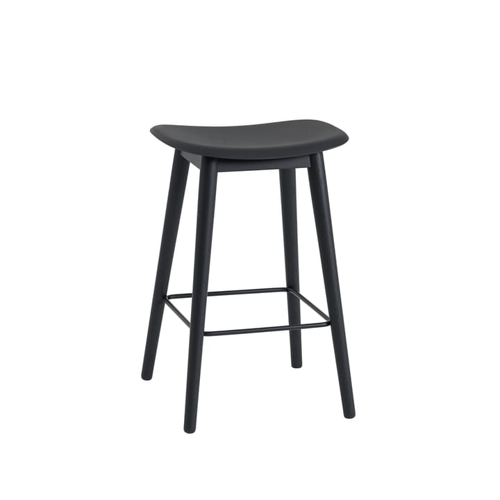 Fiber counter stool 65 cm - black, zwarte poten - Muuto