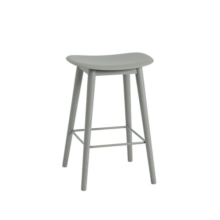 Fiber counter stool 65 cm - dusty green, groene poten - Muuto