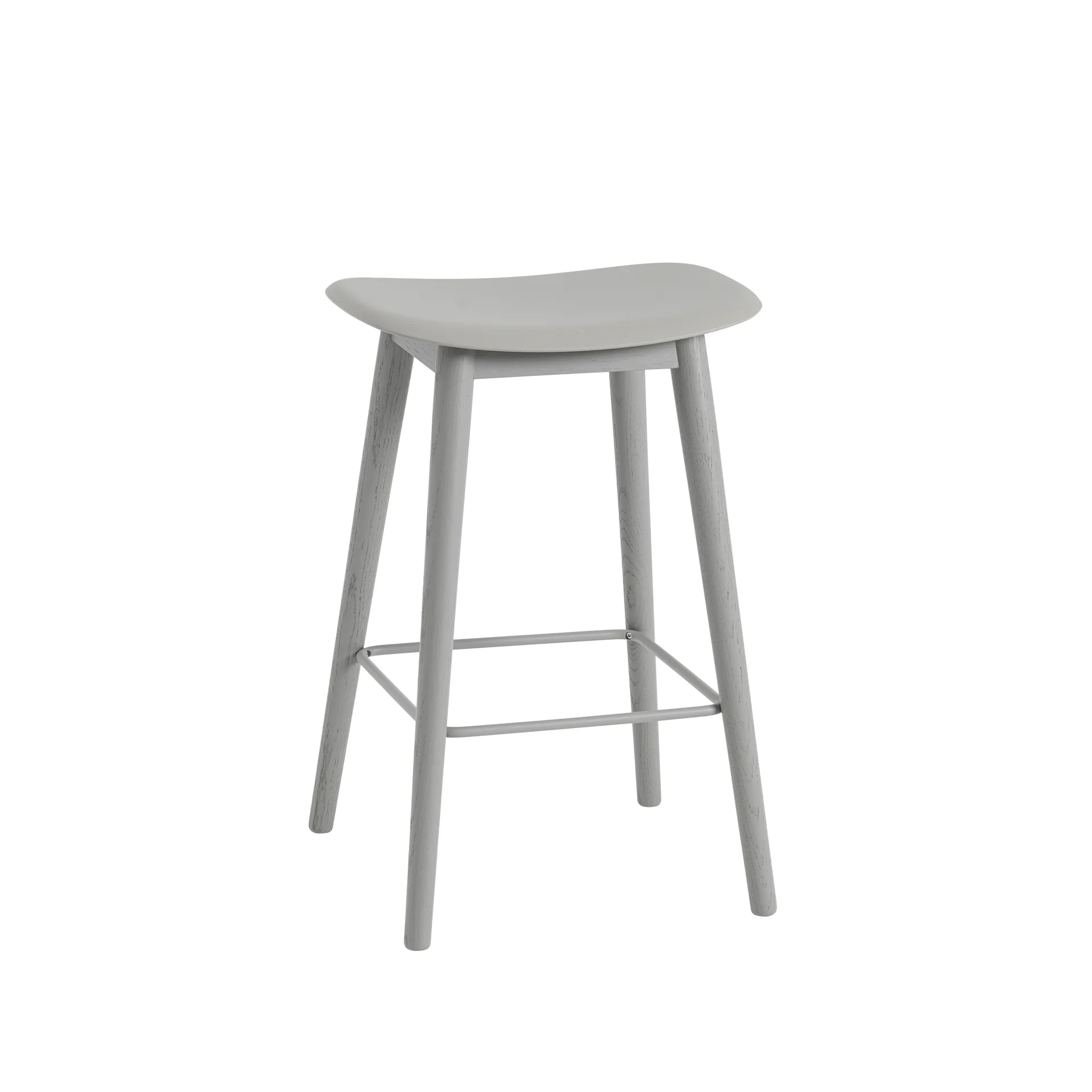 Fiber counter stool 65 cm, grey, grijze poten Muuto
