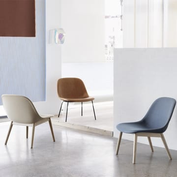 Fiber lounge fauteuil met eikenhouten poten - Steelcut trio 236 - Muuto