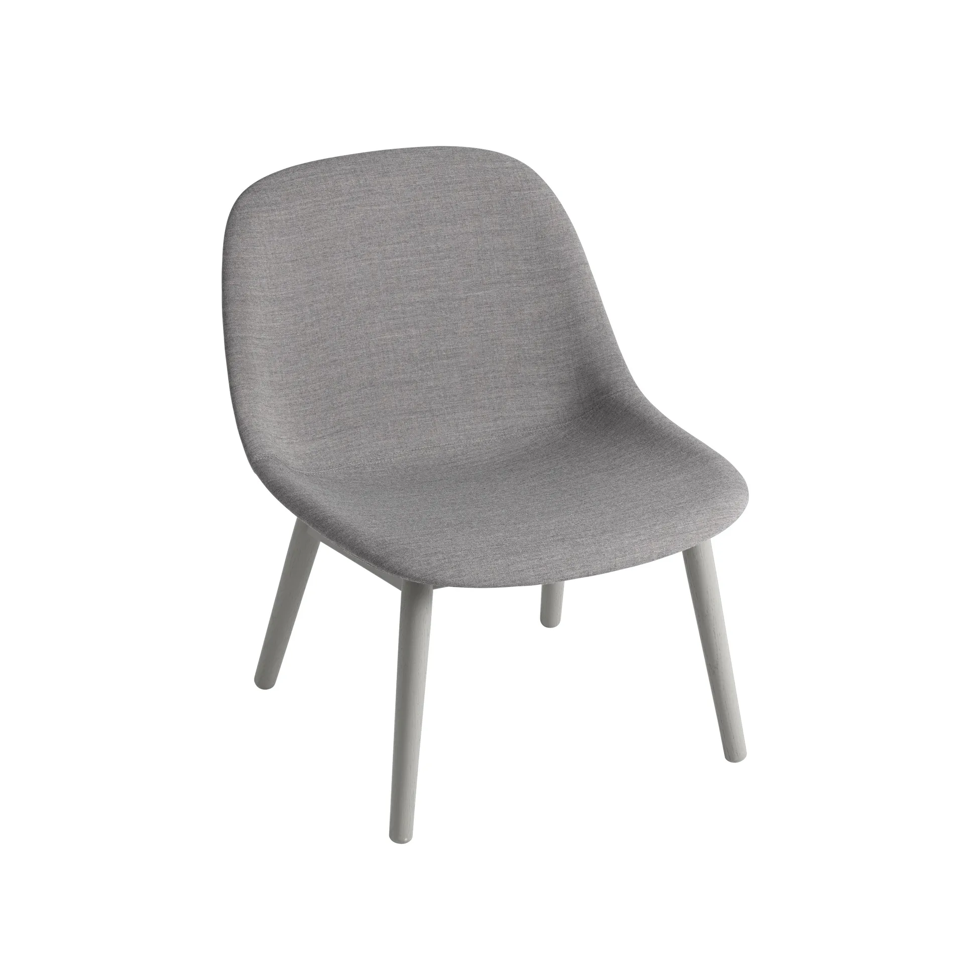 Fiber Lounge stoel met eikenhouten poten, Remix 133 Muuto