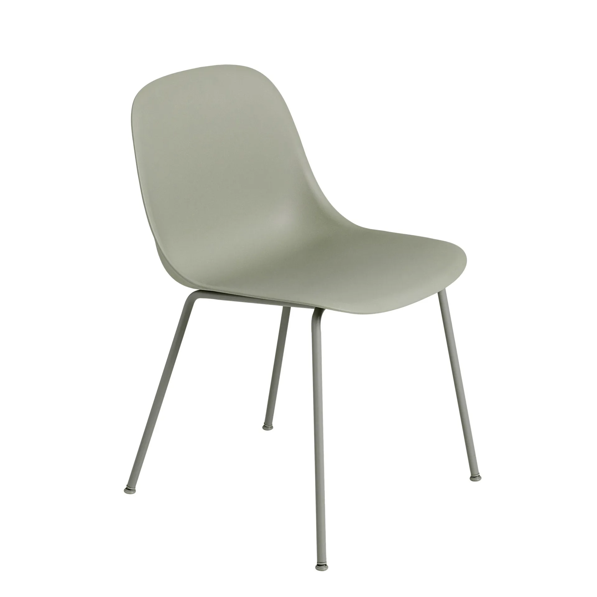 Fiber side chair stoel, Dusty green (kunststof) Muuto
