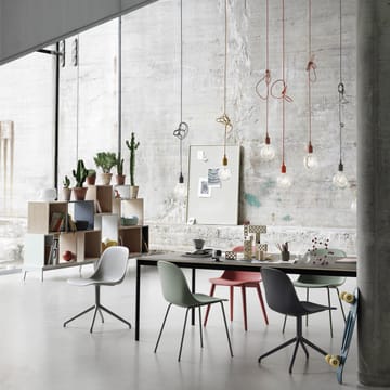 Fiber side chair stoel - Dusty green (kunststof) - Muuto