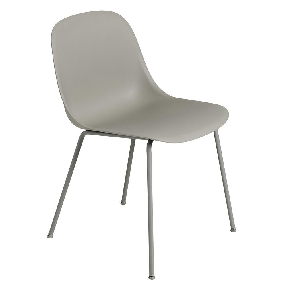 Muuto Fiber side chair stoel grijs