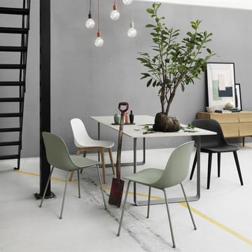 Fiber side chair stoel - grijs - Muuto