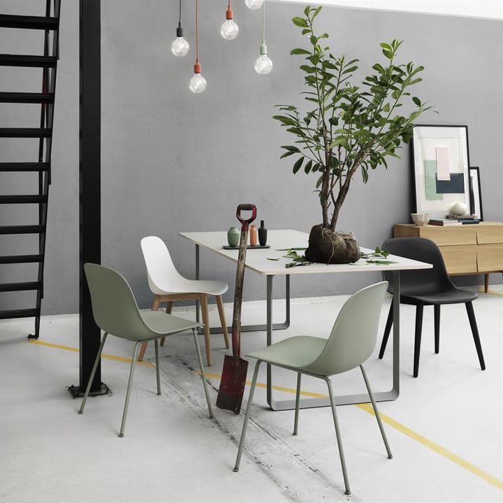 Fiber side chair stoel, grijs Muuto