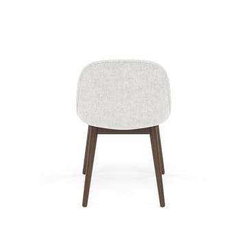 Fiber Side Chair stoel met houten poten - Hallingdal nr110-stained dark brown - Muuto