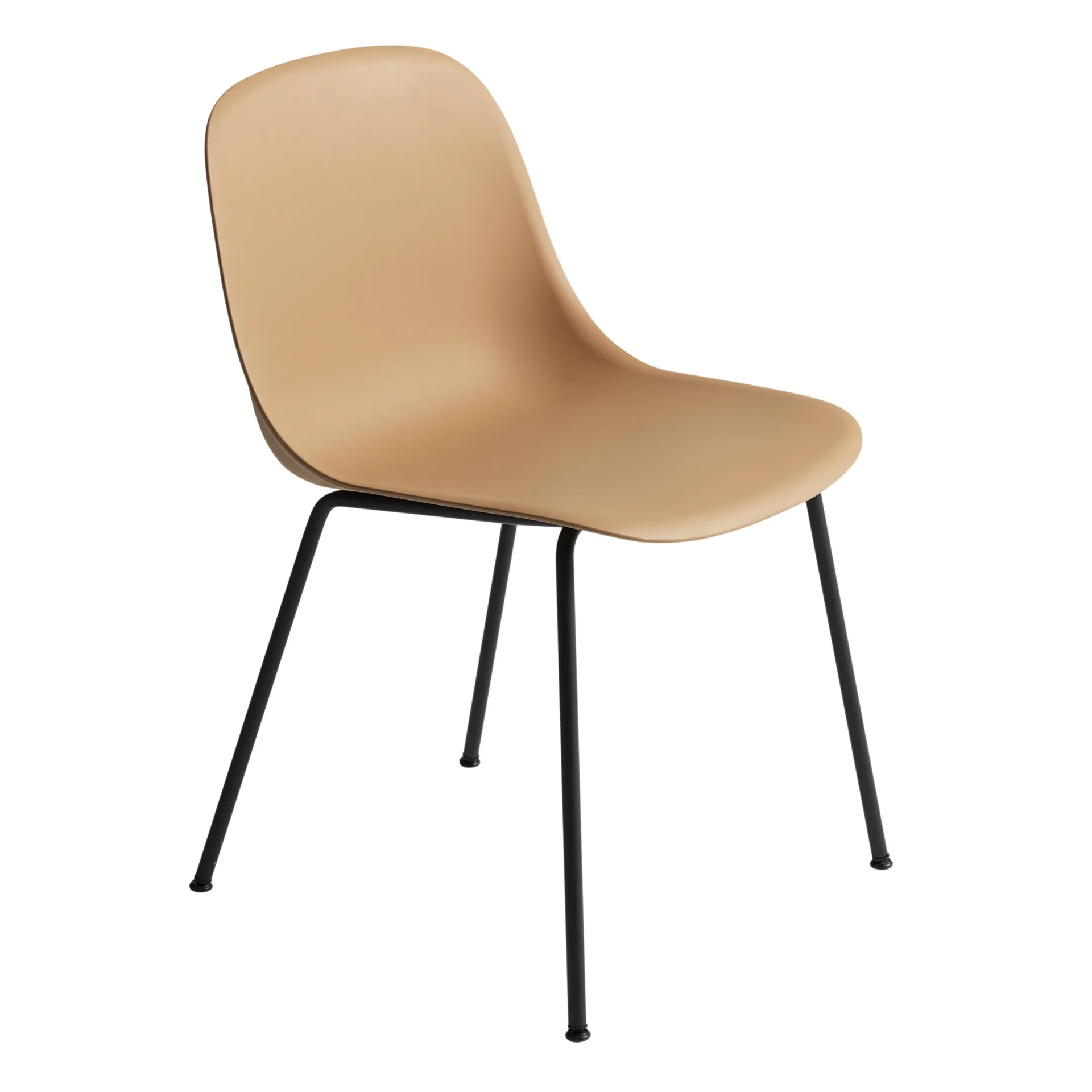 Fiber side chair stoel, oker (geel) Muuto