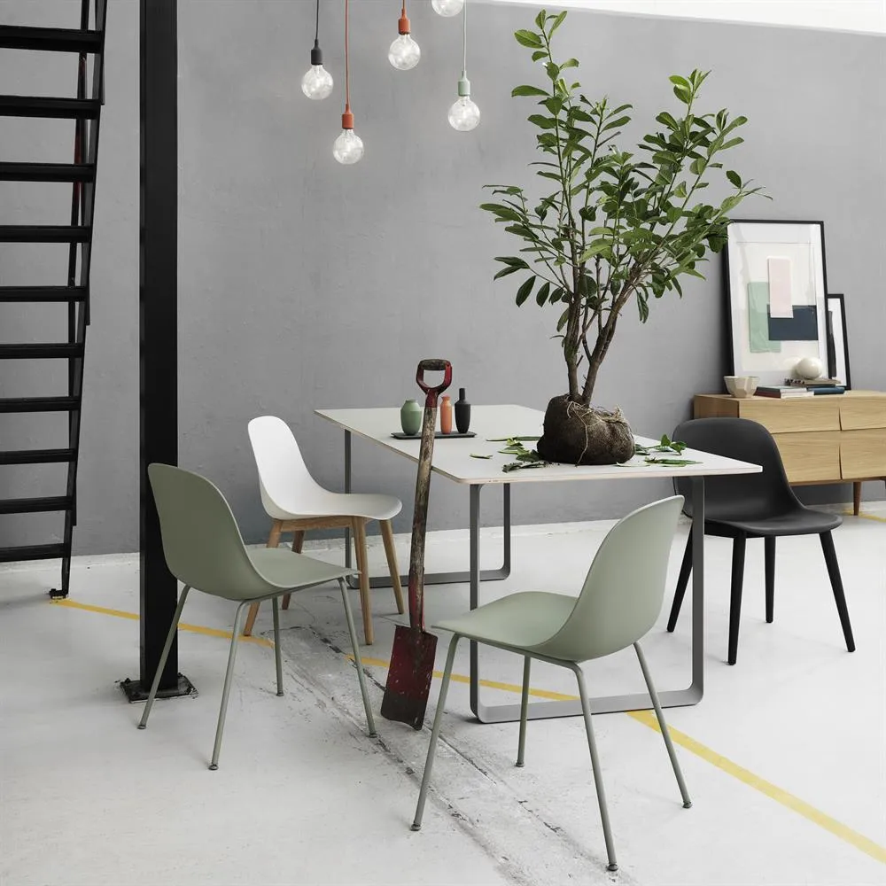 Fiber side chair stoel, wit Muuto