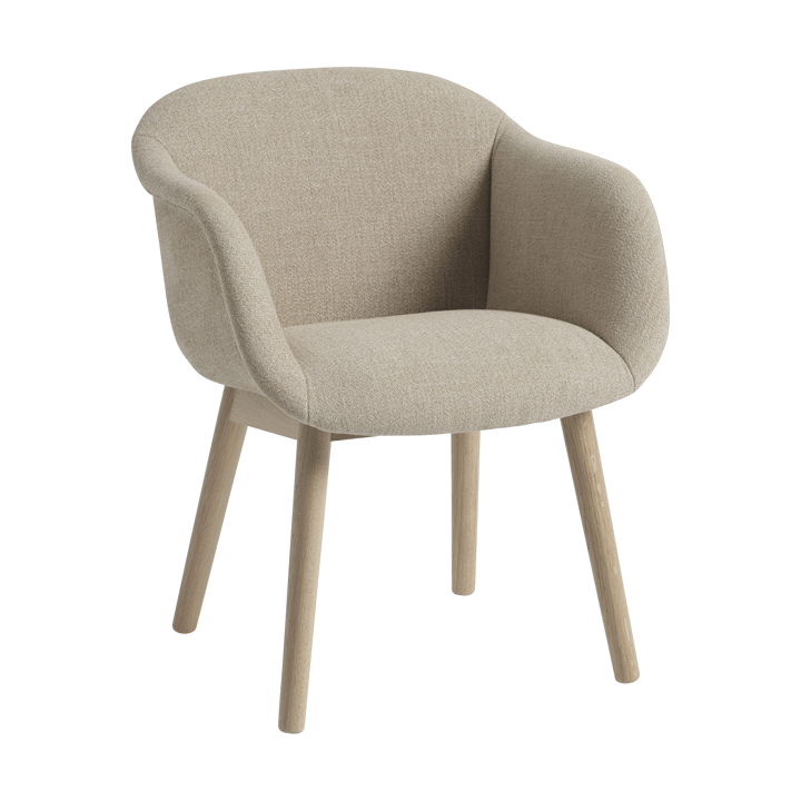 Fiber Soft Armchair met houten poten - Ecriture 240/Oak - Muuto