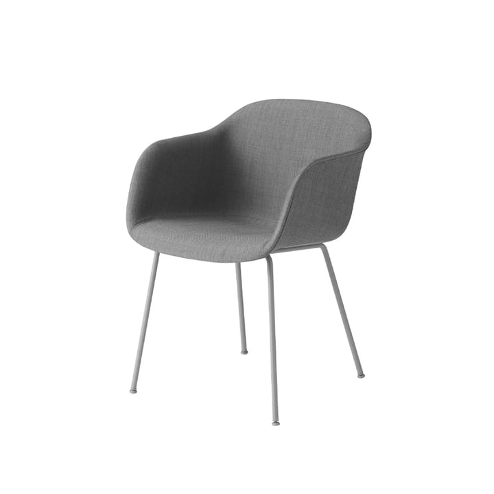 Fiber Stoel met armleuningen tube base - Remix 133-Grey - Muuto