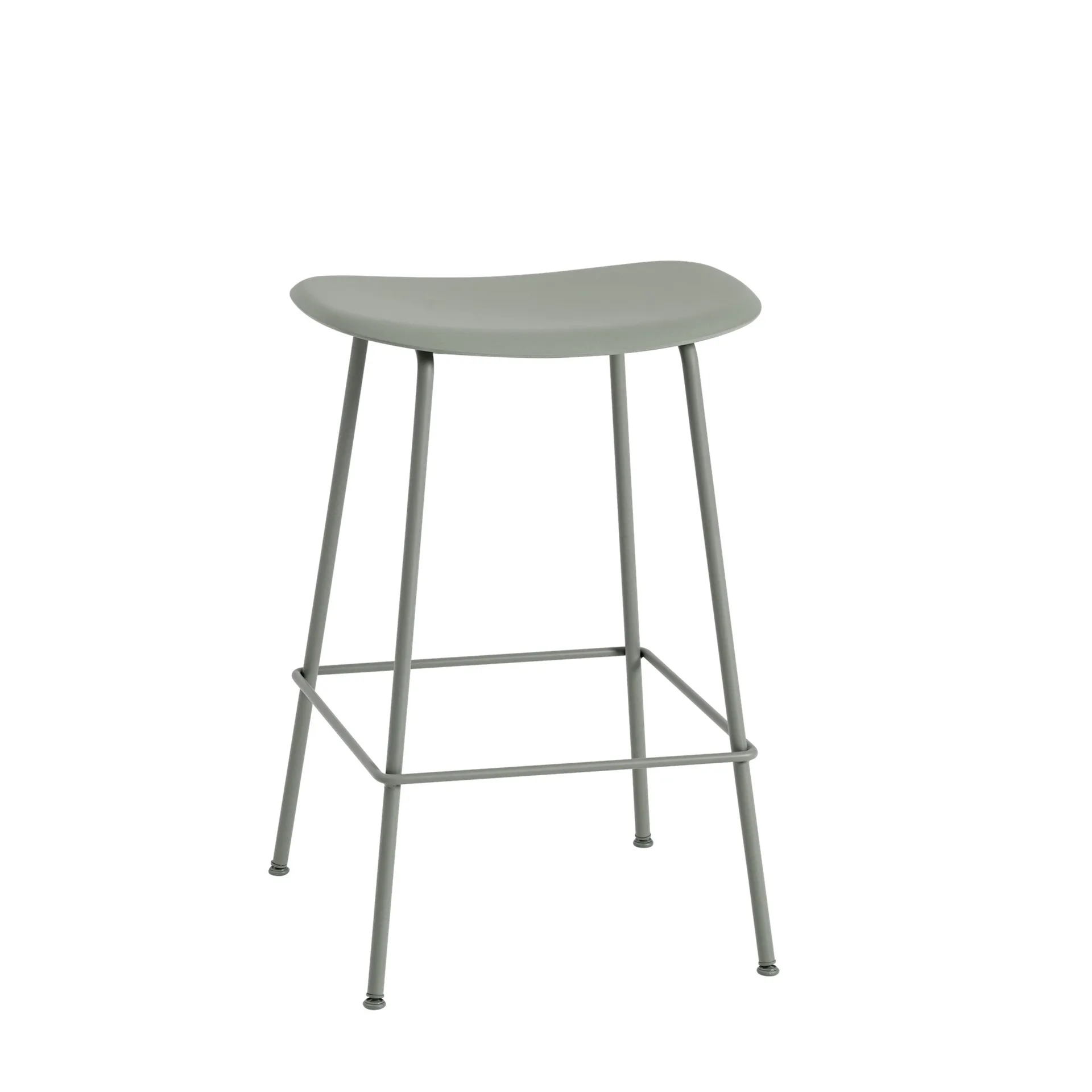 Fiber Tube barkruk 65 cm., dusty green Muuto