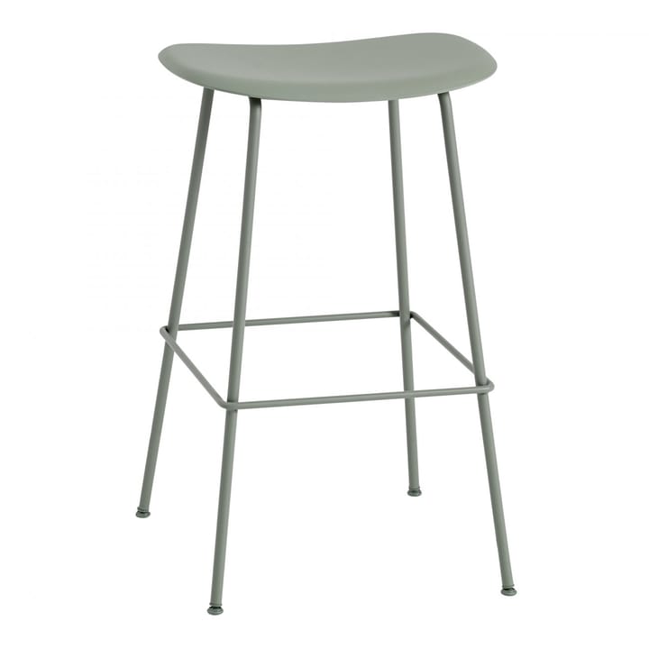 Fiber Tube barkruk 75 cm. - dusty green - Muuto