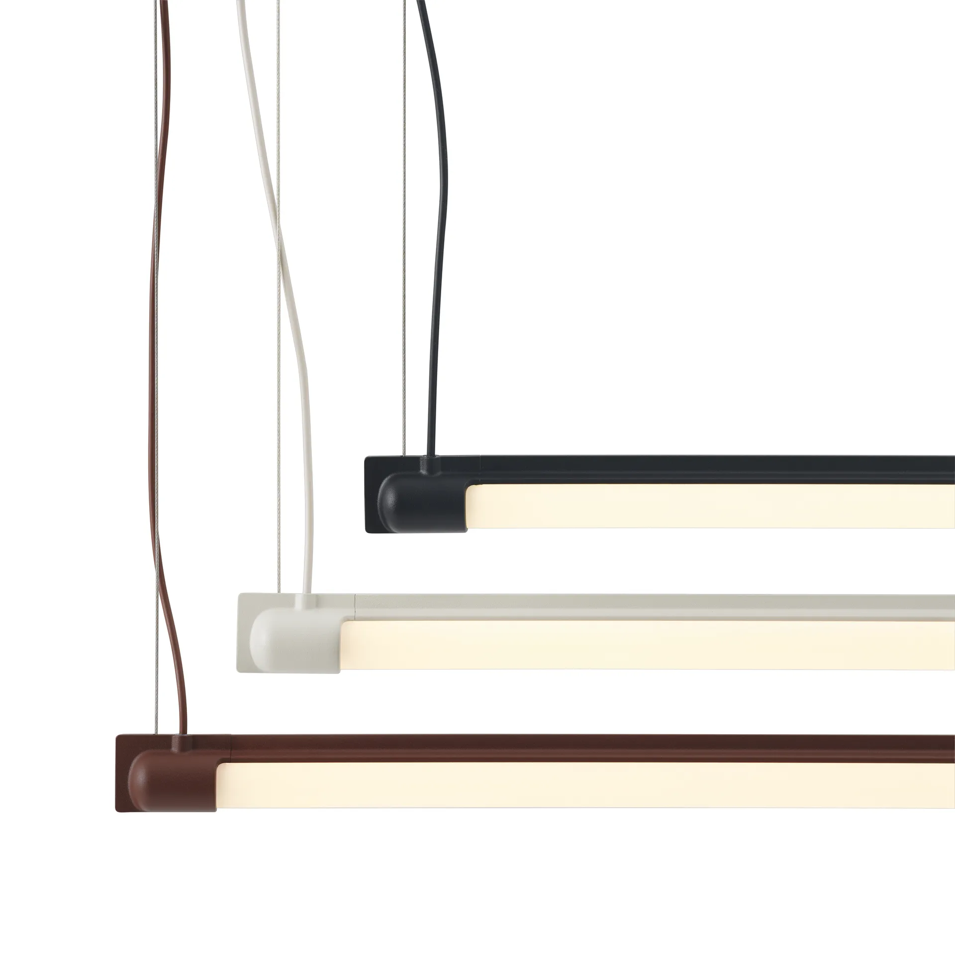 Fine Suspension Lamp 120 cm, Deep Red Muuto