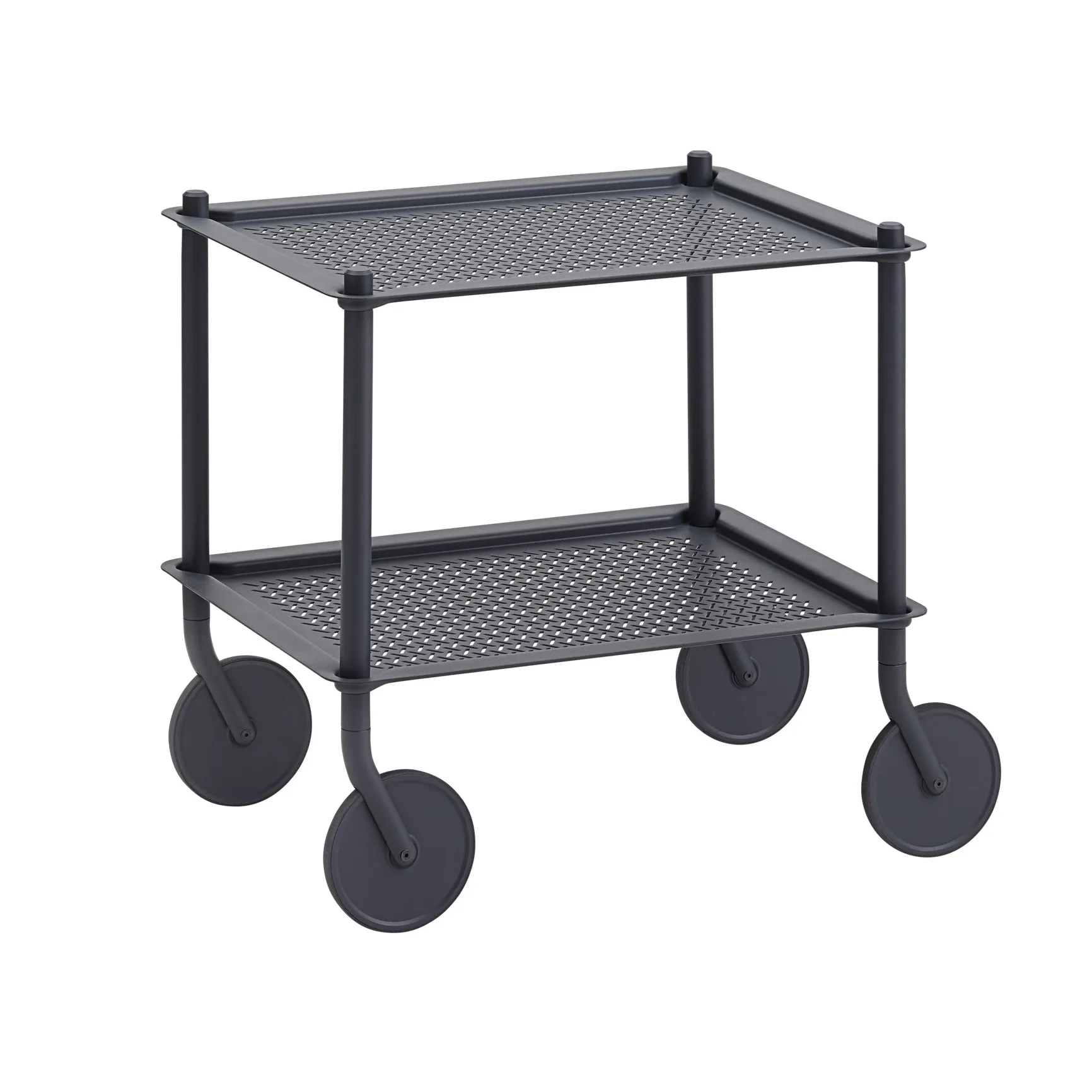 Flow 2-layer trolley 57 cm, Blauw-grijs Muuto
