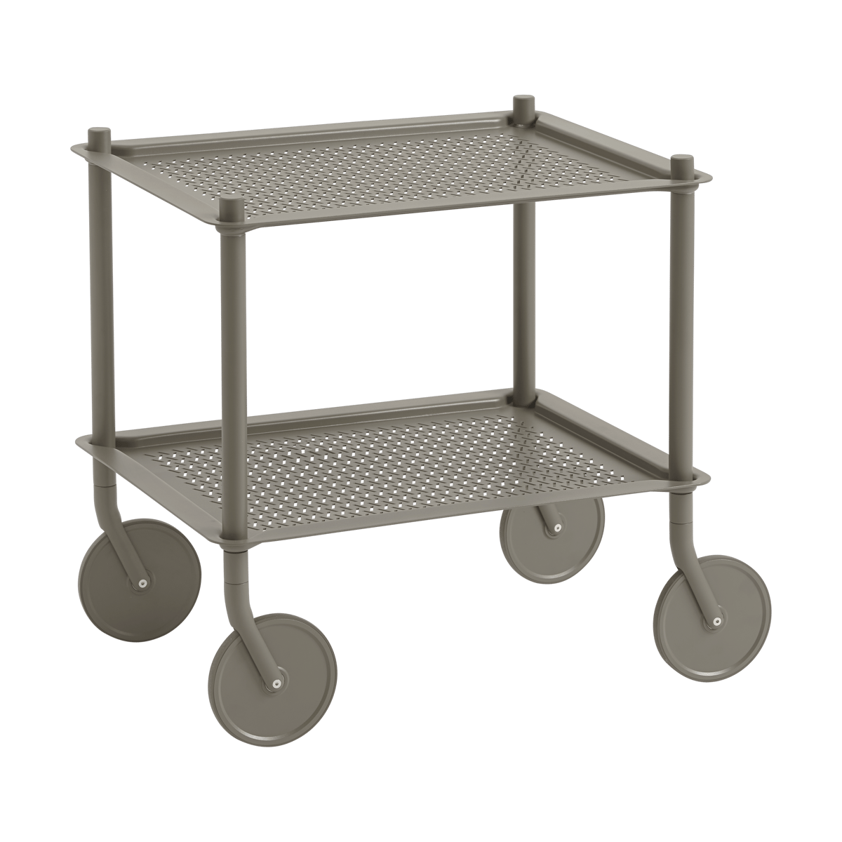 Muuto Flow 2-layer trolley 57 cm Taupe | Scandinavisch Interieur | Serveerwagens | Beige