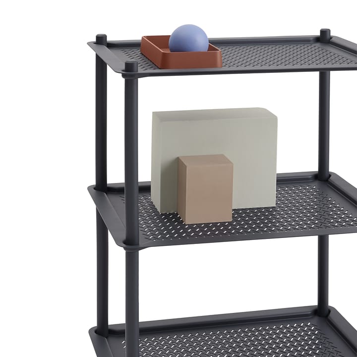 Flow 3-layer trolley 90 cm, Blauw-grijs Muuto