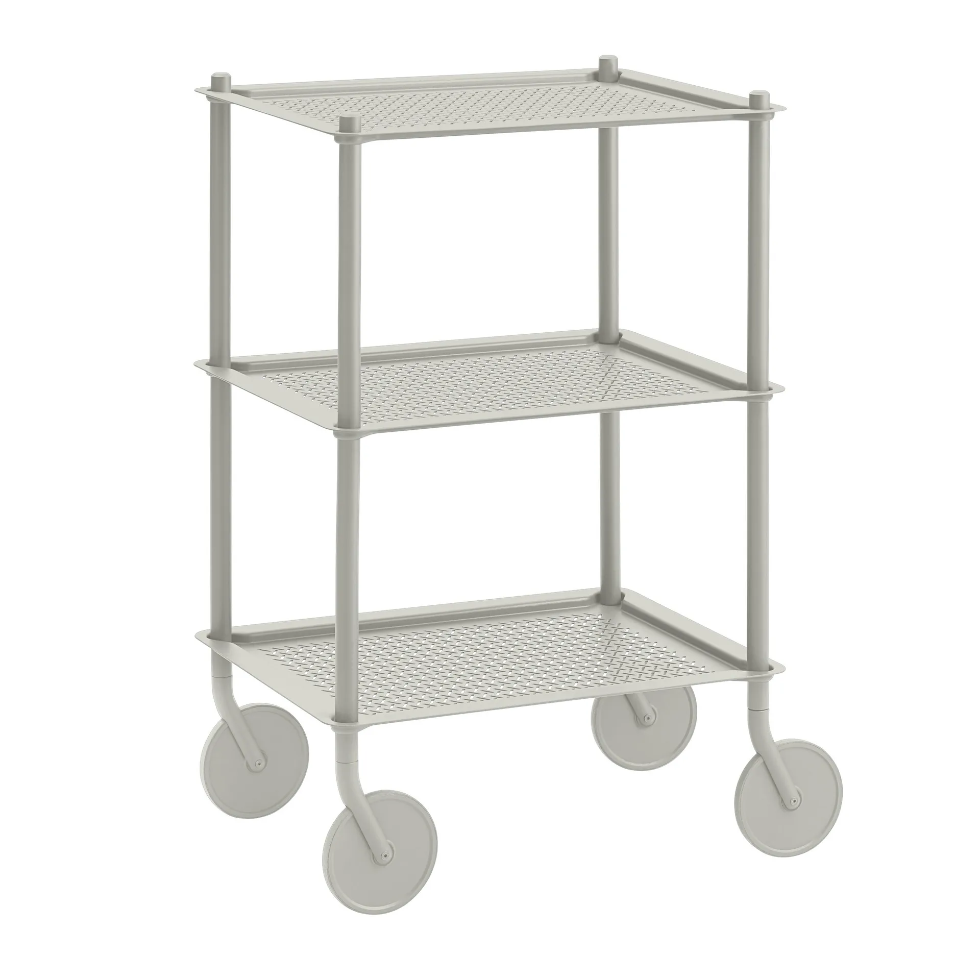 Flow 3-layer trolley 90 cm, Grijs Muuto