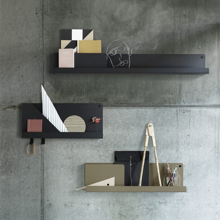 Folded plank 29,5x40 cm - Black - Muuto