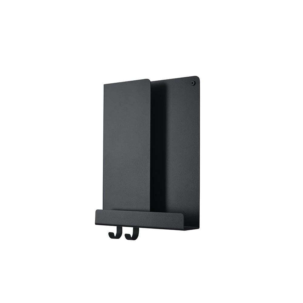 Muuto Folded plank 29,5x40 cm Black | Scandinavisch Interieur | Planken & planksystemen | Zwart