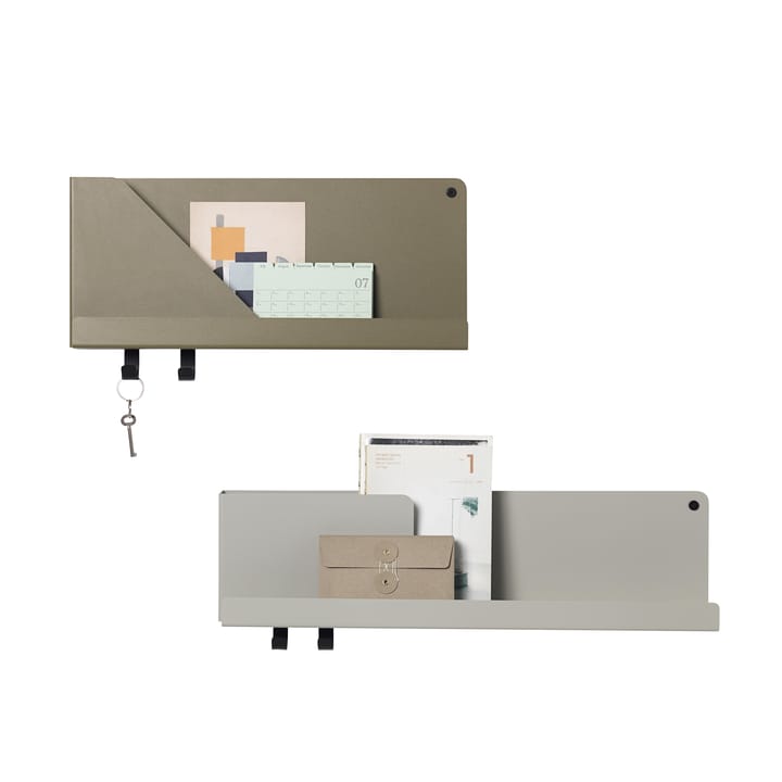 Folded plank klein, olijf Muuto