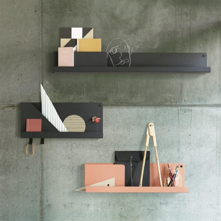 Folded plank klein, zwart Muuto