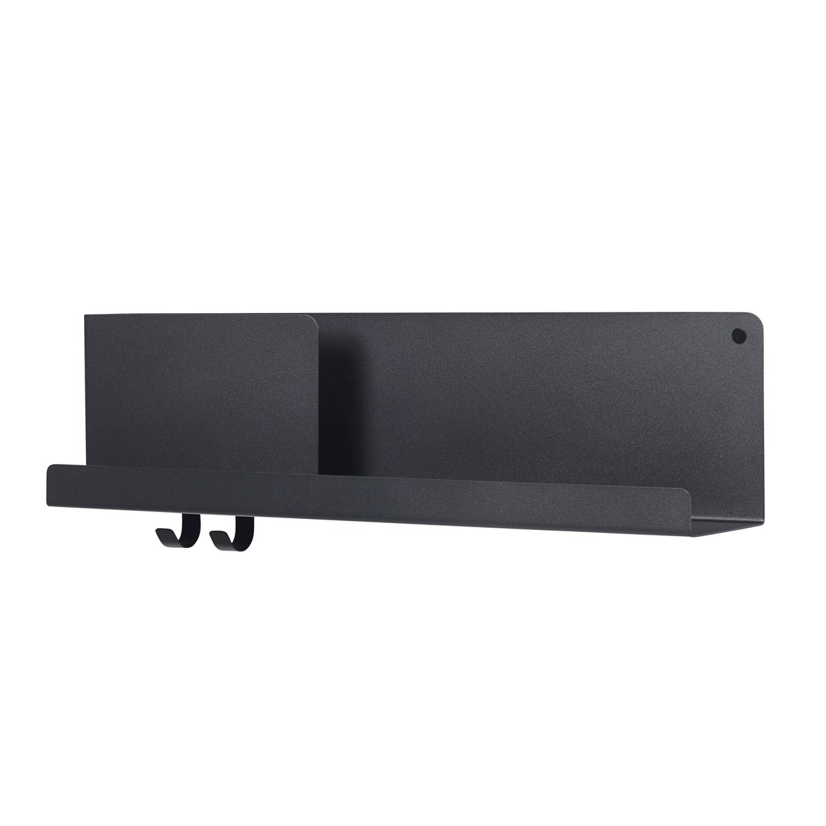 Muuto Folded plank middel zwart | Scandinavisch Interieur | Planken & planksystemen | Zwart
