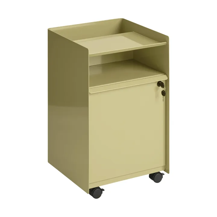 Folded Trolley serveerwagen met kast - Donkergroen beige - Muuto
