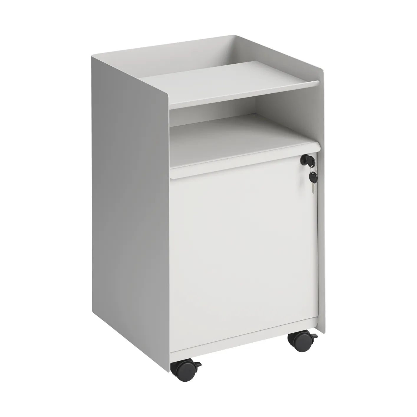 Folded Trolley serveerwagen met kast, Grey Muuto
