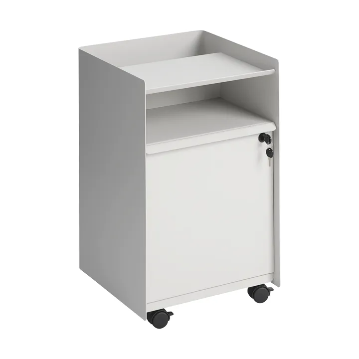 Folded Trolley serveerwagen met kast - Grey - Muuto