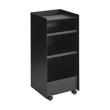 Folded Trolley serveerwagen open - Black, 37,4x38,7x37,2 cm - Muuto