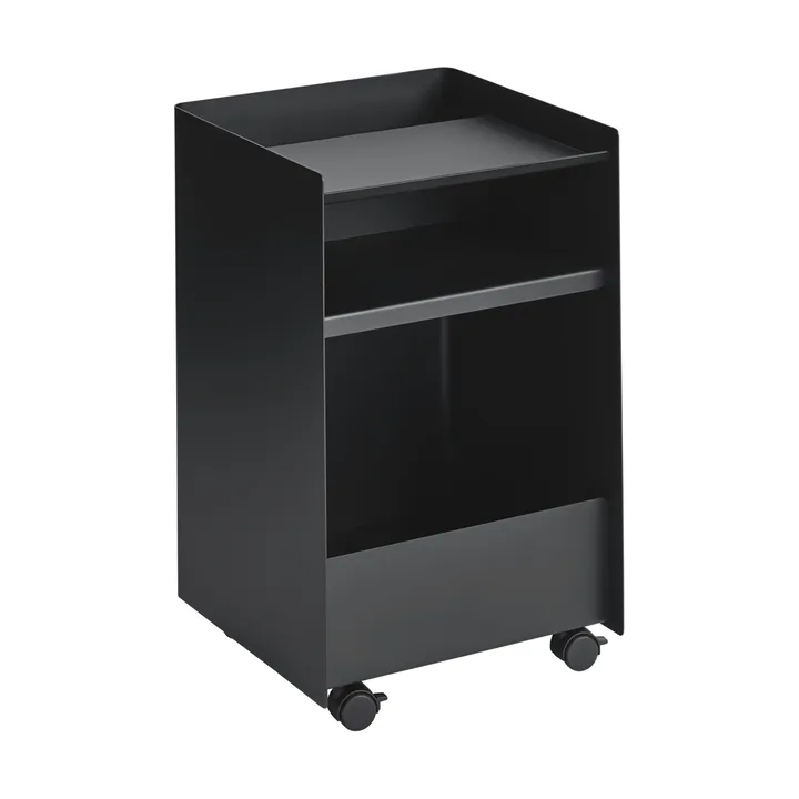 Folded Trolley serveerwagen open - Black, 37,4x61,5x37,2 cm - Muuto