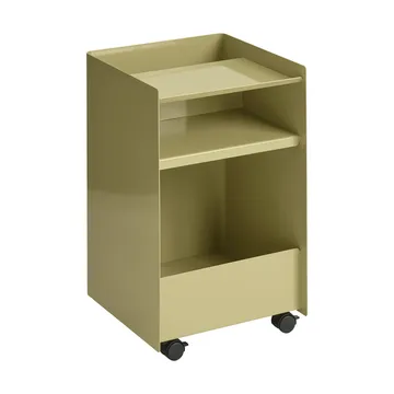 Folded Trolley serveerwagen open - Donkerbeige groen 37,4x61,5x37,2 cm - Muuto