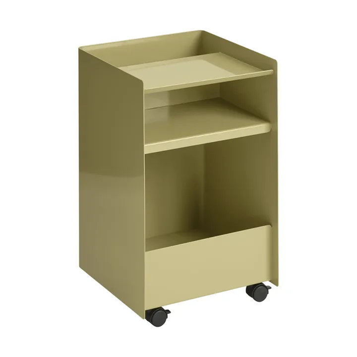 Folded Trolley serveerwagen open - Donkerbeige groen 37,4x61,5x37,2 cm - Muuto