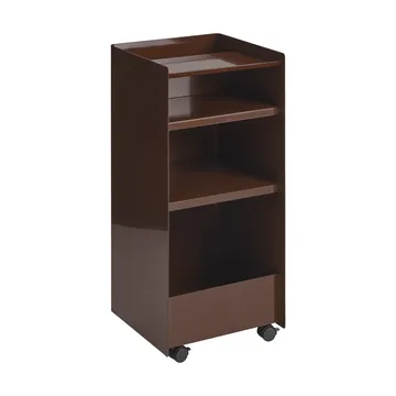 Folded Trolley serveerwagen open - Donkerrood, 37,4x38,7x37,2 cm - Muuto