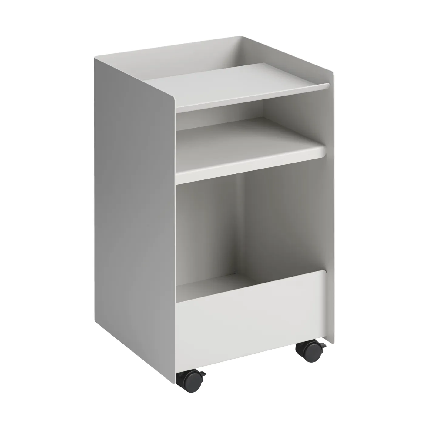 Folded Trolley serveerwagen open, Grey 37,4x61,5x37,2 cm Muuto