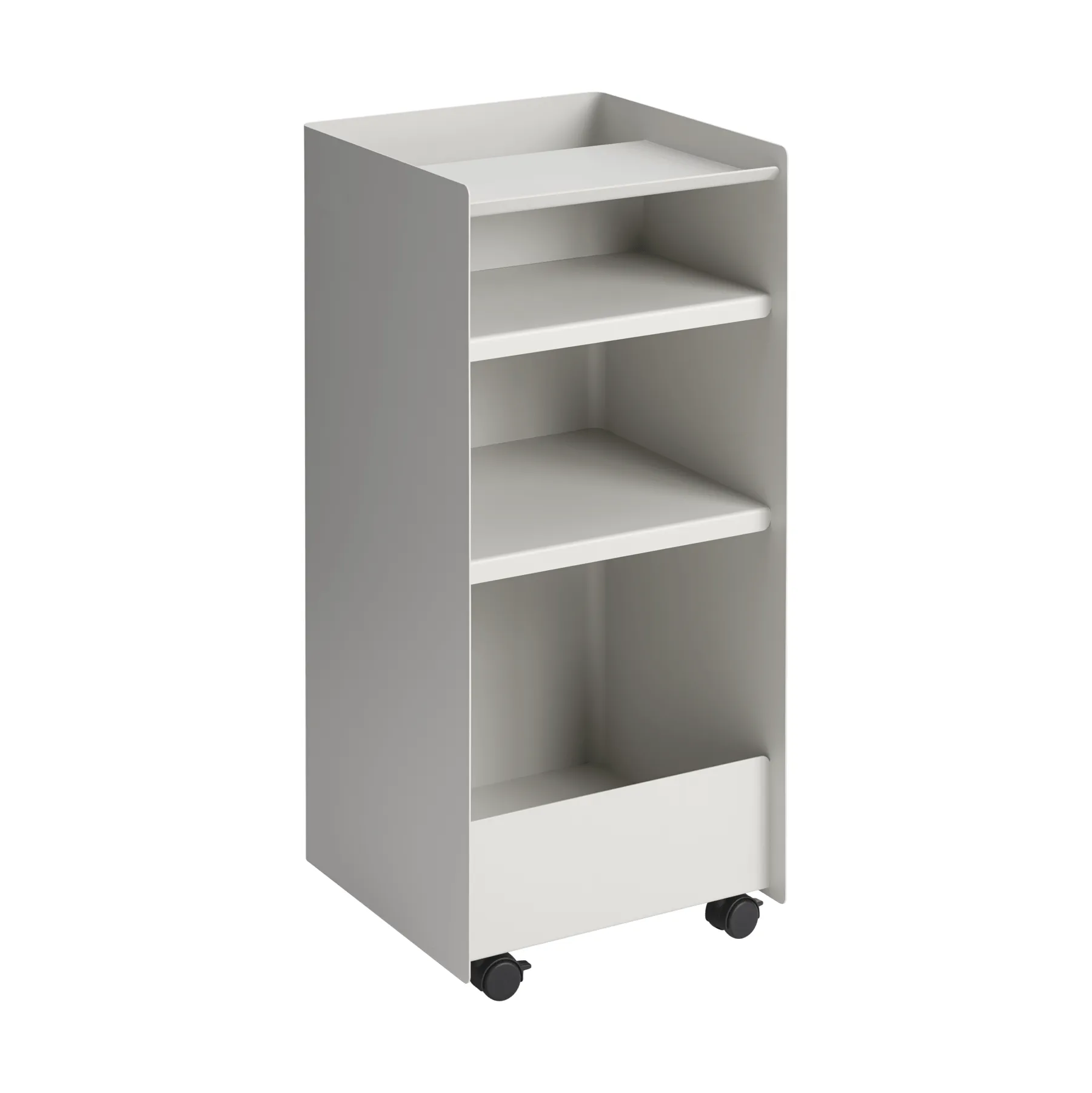 Folded Trolley serveerwagen open, Grijs, 37,4x38,7x37,2 cm Muuto