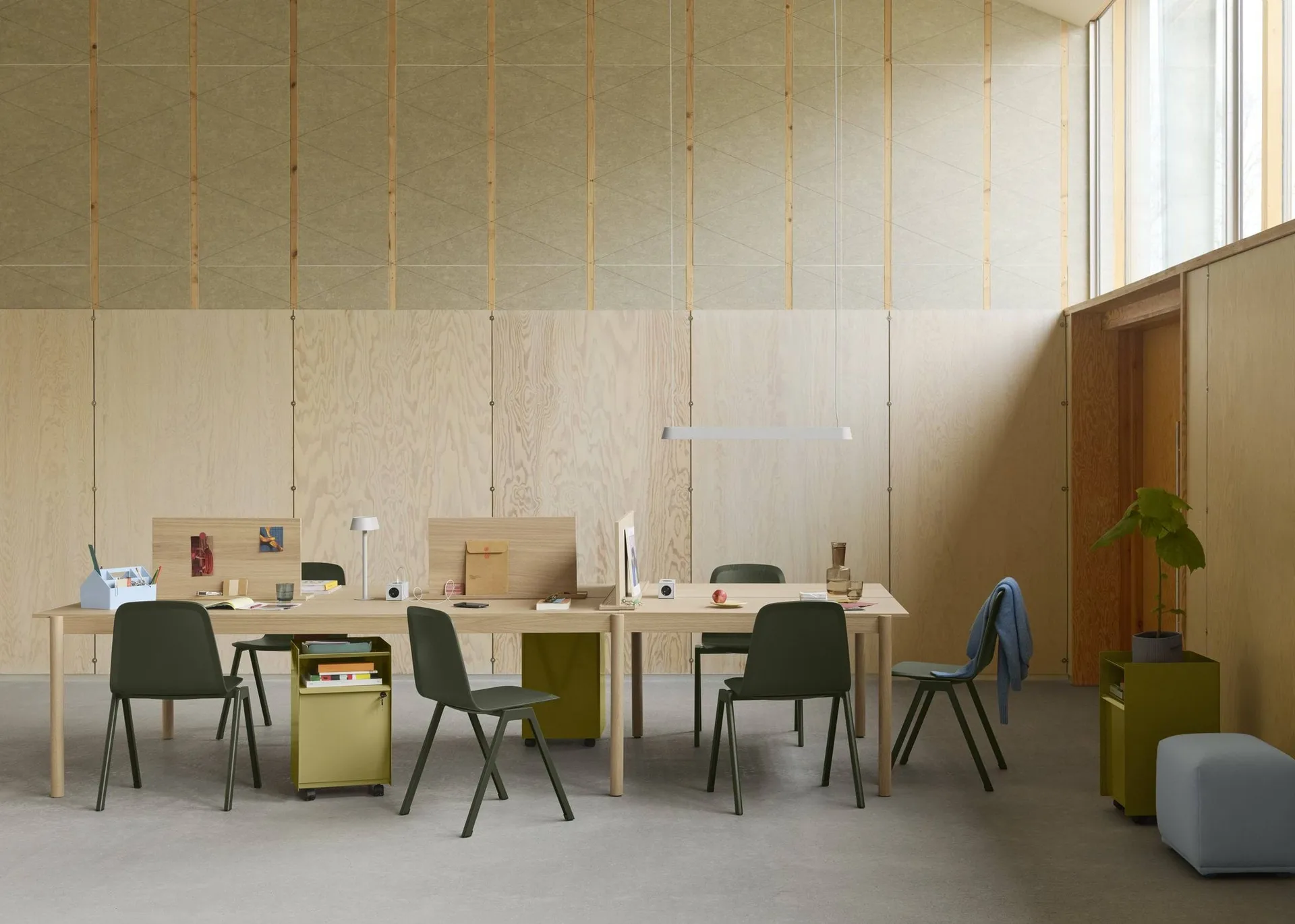 Folded Trolley serveerwagen open, Grijs, 37,4x38,7x37,2 cm Muuto