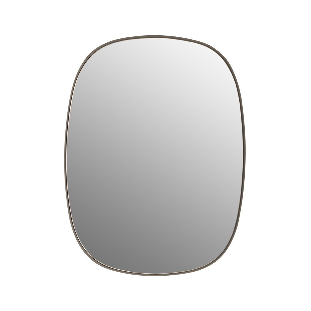 Muuto Framed spiegel klein Taupe-clear